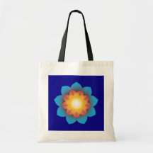 9-Point Lotus Flower Canvas Bag