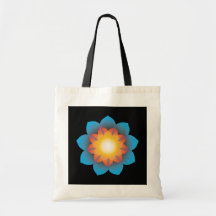 9-Point Lotus Flower Tote Bags