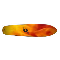 9 Point Star (Flame Skull) Skateboard Deck