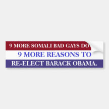 9 REASONS BUMPER STICKER