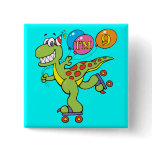 9th Birthday Dinosaur Pin