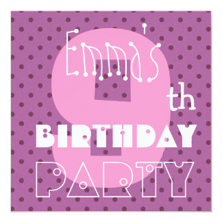 Girls 9th Birthday Party Invites 145 Girls 9th Birthday Party Invitation Templates 9th Birthday Invitation Templates
