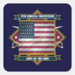 9th Indiana Infantry Square Sticker
