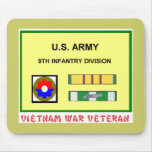 9TH INFANTRY DIVISION VIETNAM WAR VET MOUSE MAT