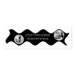 A001 BIZ Bkmrk - Old English Sheepdog black ribbon Business Card