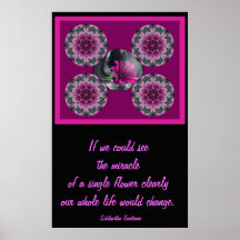 A001 Miracle of a Flower - Kaleidoscopic Mandala.1 Poster