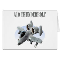 A10 Thunderbolt Grey Plane Cards