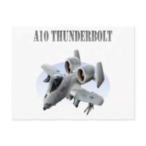 A10 Thunderbolt Grey Plane Postcards