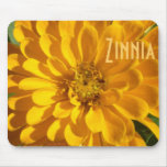 a1 Golden Yellow Zinnia Mouse Pads