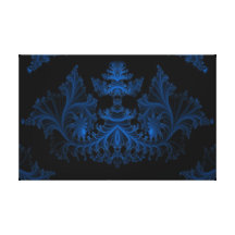 a1 Steel Blue Abstract Canvas Prints