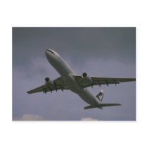 A330 airbus, Cathay Pacific airliner Post Cards
