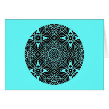 A48 Celtic Kaleidoscopic Greeting Greeting Card