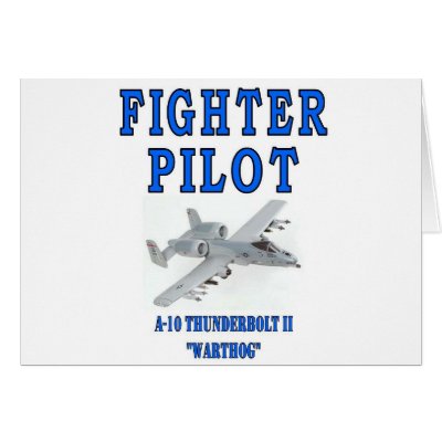 A-10 THUNDERBOLT II warthog Greeting Card by ALMOUNT