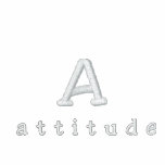"A", a t t i t u d e embroidered shirts