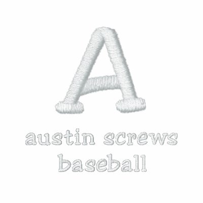 "A", austin screws , baseball Embroidered Polo Shirt by austinscrewsbaseball