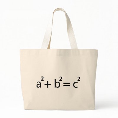 a + b = c canvas bag by Tomaniac
