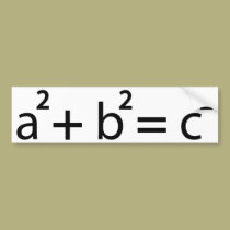a + b = c bumper stickers
