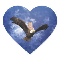 A babies adventure in blue sky stickers
