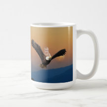 A baby and eagle sky coffee mug
