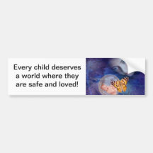 A baby and mother's joy bumper sticker