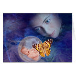 A baby and mother's joy card