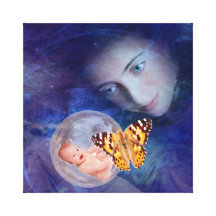 A baby and mother's joy gallery wrapped canvas