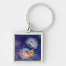 A baby and mother's joy key chains