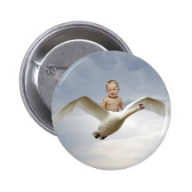 A baby and the swan sky buttons