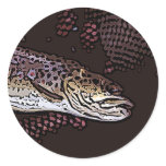A Bad Day Fishing Round Sticker