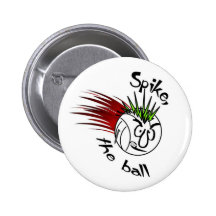 A Ball Named Spike Pinback Button