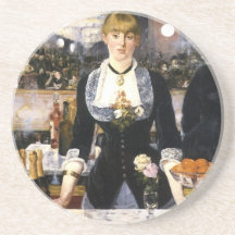 A bar at the Folies-Bergere Beverage Coasters