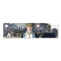 A Bar At The Folies Bergere Bumper Sticker
