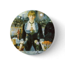 A Bar at the Folies-Bergere by Edouard Manet Pinback Buttons