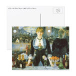 A Bar at the Folies-Bergere by Edouard Manet Post Card