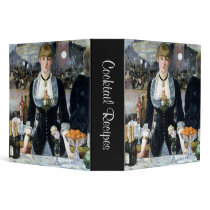 A Bar at the Folies Bergère, Édouard Manet 3 Ring Binder