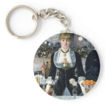 A Bar at the Folies Bergère, Édouard Manet Key Chain
