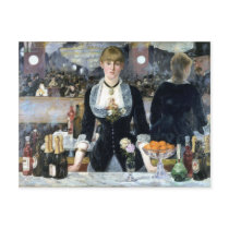 A Bar at the Folies Bergère, Édouard Manet Post Cards