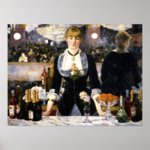 A bar at the Folies-Bergere Print