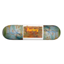 A bar of Empty bottles Skate Board Deck