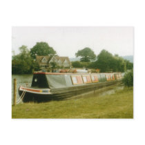 A BARGE ON THE RIVER THAMES AT HENLEY POST CARD