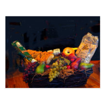 A Basket for Two Postcards