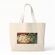 A basket of GARLIC - Naples, Italy Canvas Bag