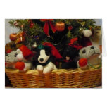A Basket of Puppies Holiday Note Card