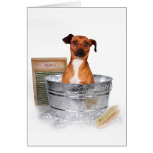 A Bath??? Greeting Card