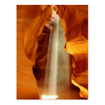 A Beam of Light in Antelope Canyon Arizona Post Cards