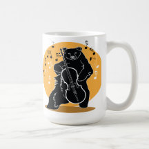 A bear and Cello Coffee Mugs