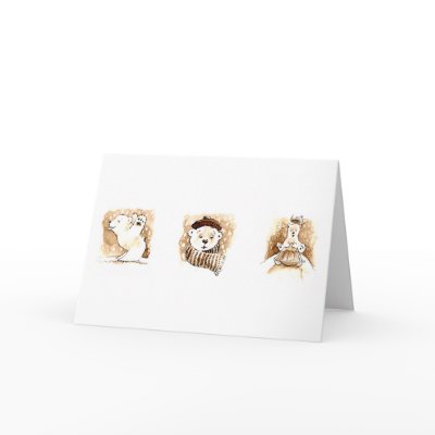 A Bearrry Merry Christmas! Greeting Card by erikbrooks