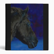 A beautiful horse vinyl binder