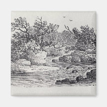 A Bend in the River from 'History of British Fridge Magnet