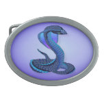 A Big Blue Snake Beld Buckle Belt Buckles